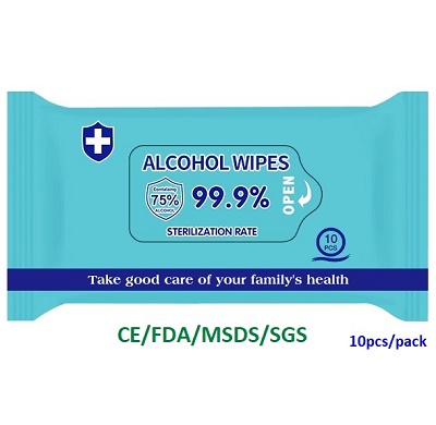Alcohol Wipes with CE/FDA/MSDS/SGS 128