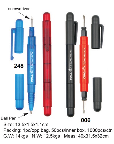 Tool Set(screwdriver) with/without Ball Pen 006 248