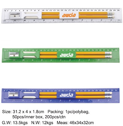 Ruler with Pencils 207